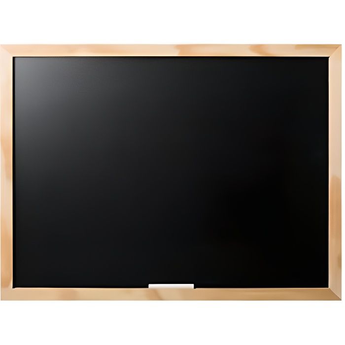 Bi-OFFICE PM04010119 - JEUX/JOUETS - TABLEAU ENFANT - Optimum Tableau à craie Noir 60 x 45 cm Cadre en Pin