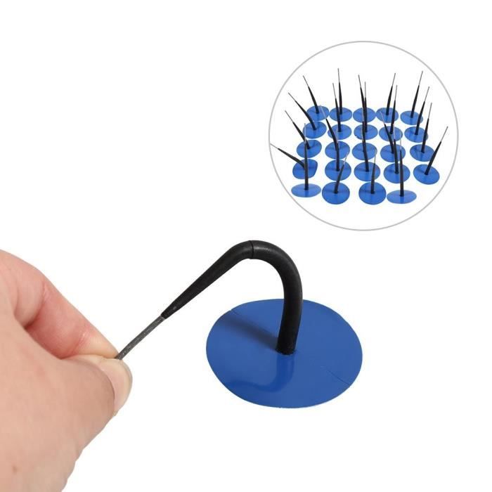 Duokon Plug Patch Champignon de Pneu 24Pcs Auto Plug Champignon Patch de Pneu Tubeless Réparation de Crevaison Filaire 6mm