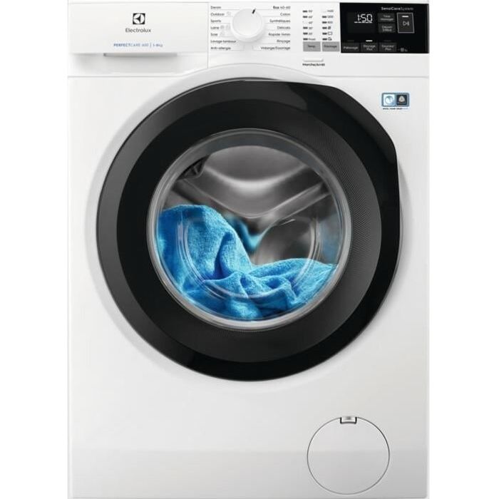 Lave linge hublot ELECTROLUX EW6F4805BR Blanc 8 Kg