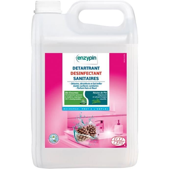 Détergent ECOCERT - désinfectant sanitaires - 5L