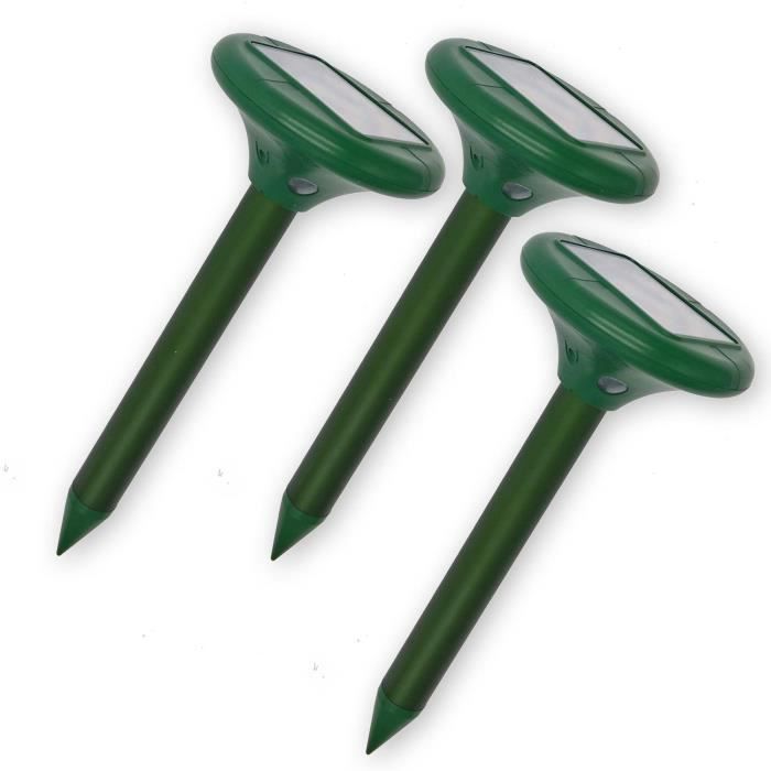 Decdeal 2pcs R/épulsif Ultrasons Serpent Solaire Anti Rats Souris Chats Oiseaux Renards et Ext/érieur pour Rongeurs Ultrasons Repeller Jardin