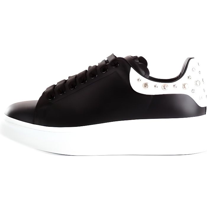 AlexanderMcQueen 553776WHGP chaussures de tennis faible Homme NOIR