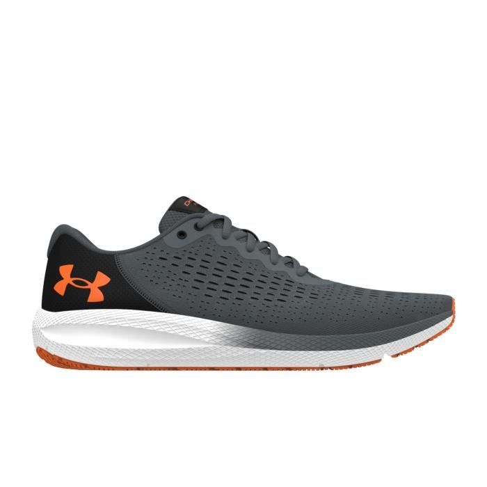 Chaussures de running de running Under Armour Charged Pursuit 2 - gris foncé/orange/blanc - 43