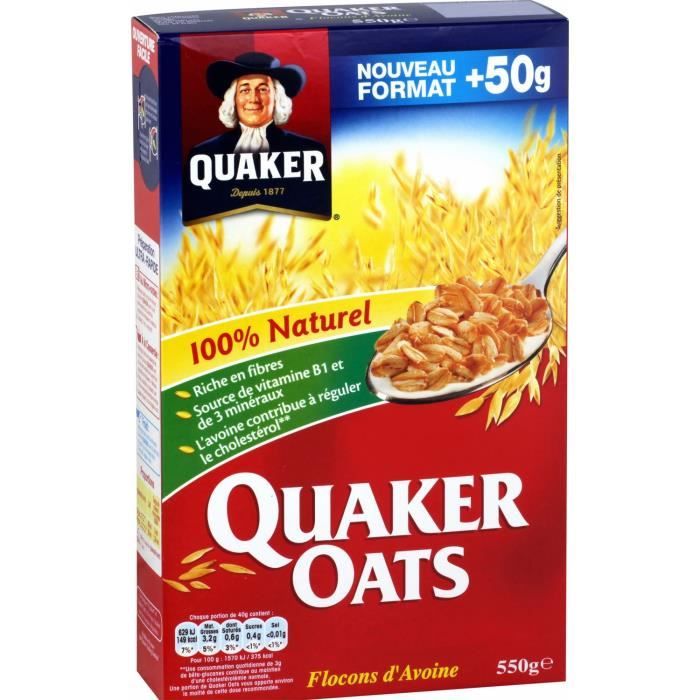 Quaker oats 550 g QUAKER