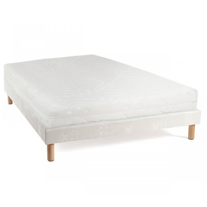 Ensemble Someo Mississipi Classic Sommier Pieds 90x200