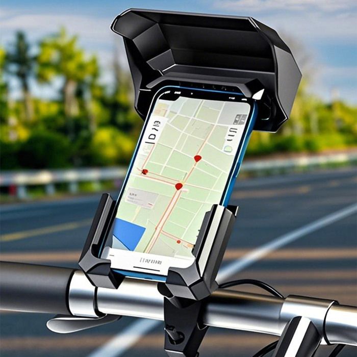 Support de téléphone Voiture Multifonction pour Tableau de Bord, Rotatif à 360° pour smartphones de 4 à 6.8 Pouces Noir