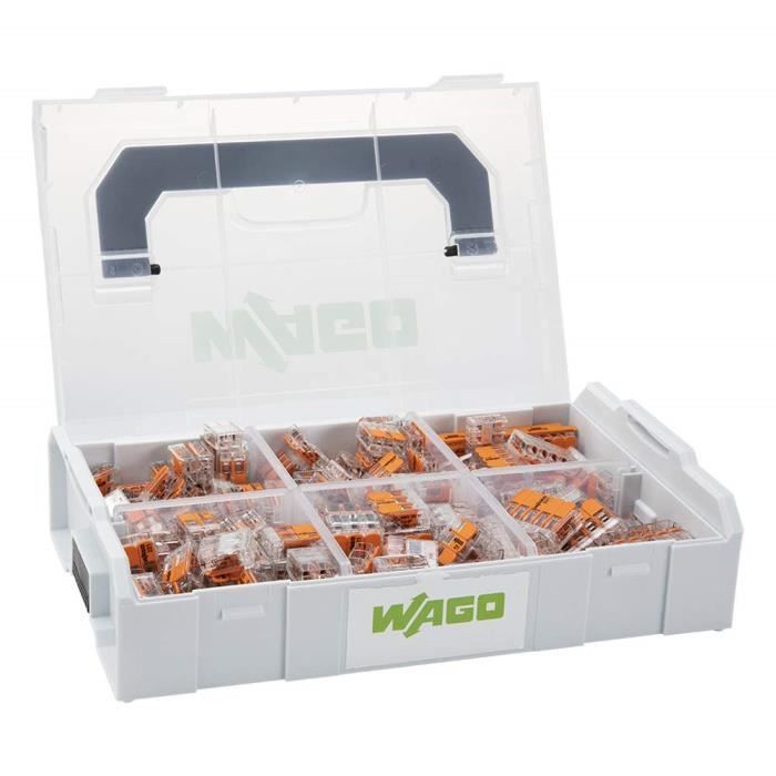 WAGO® Kit original L-Boxx Mini, Bornes de jonction avec levier, Series 221, 887-957 (236 pieces)