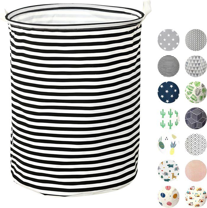 Belle Vous Lot De 2 Coffres à Jouets Pliable 63x33.5x40cm - Rangement Jouets Et Vêtements Enfant Avec Couvercle