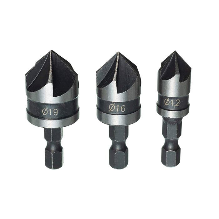 Fraise à Chanfreiner 15° – Tige 8 Mm, Pour Bois, Sans Marque, Chine