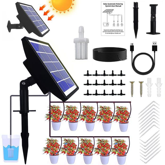 Système D'Irrigation Solaire, Système D'Irrigation Automatique De Jardin, Système D'Irrigation