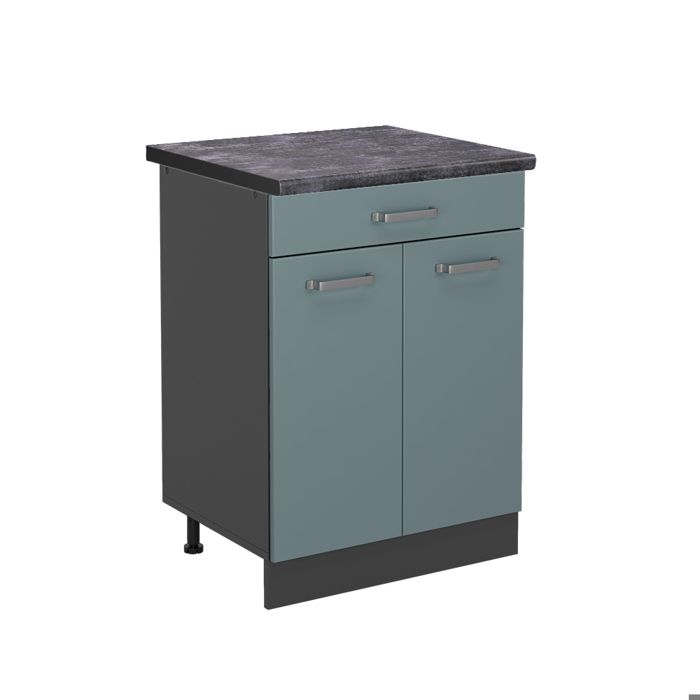Meuble cuisine R-Line 60cm PT Anthracite Bleu-gris/Anthracite Vicco 45441