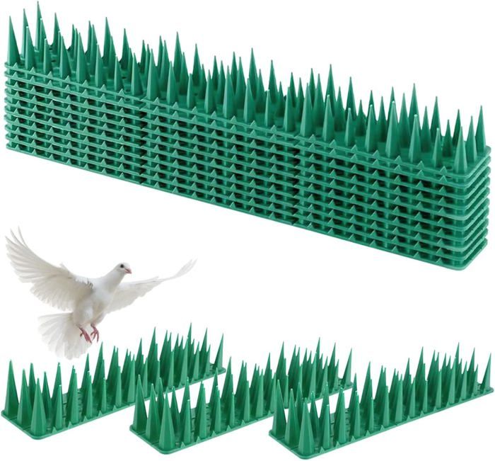Lot De 6 Répulsifs Anti-pigeons En Plastique Blanc - Pic Souple, Sécurité Pour Balcon, Fenêtre, Toit