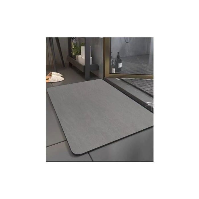 Tapis De Bain Diatomite Absorbant Antidérapant - 80x120cm - Séchage Rapide, Facile à Nettoyer