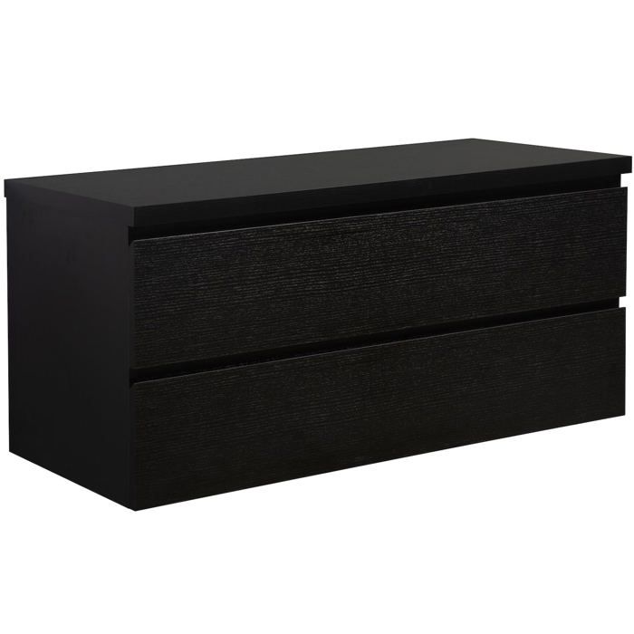 Meuble de salle de bain Angela 120cm - bois noir – Armoire de rangement Meuble de salle de bain Angela 120cm - bois noir – Armoire de rangement
