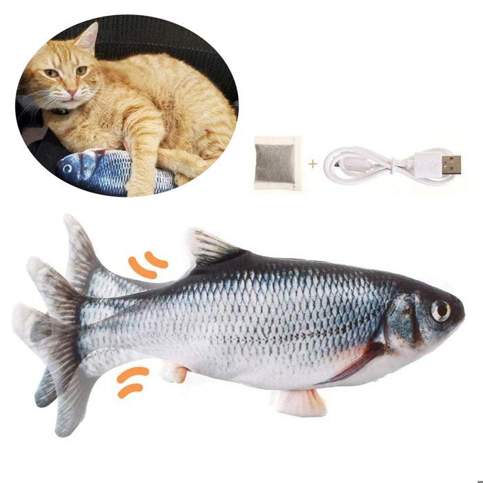 Meilleurs prix pour Jouet électrique en Mouvement pour Chat Jouet à mâcher avec Herbe à Chat Amusant et interactif pour Chat Rechargeable par USB