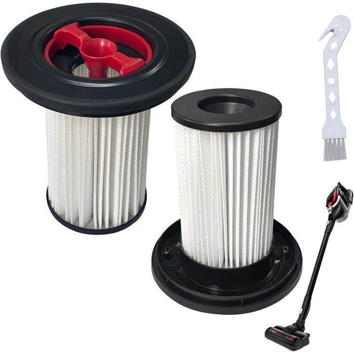 Lot De 2 Filtres De Rechange HEPA Pour Aspirateur Bosch Unlimited 6 - Compatible BCS611AM, Avec Brosse De Nettoyage