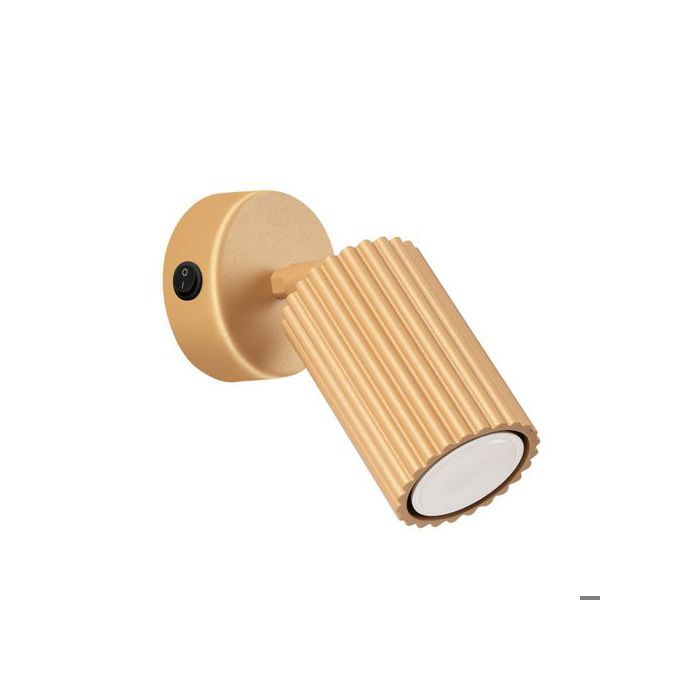 Applique Aluminium Doré GU10 1 Karbon Switch