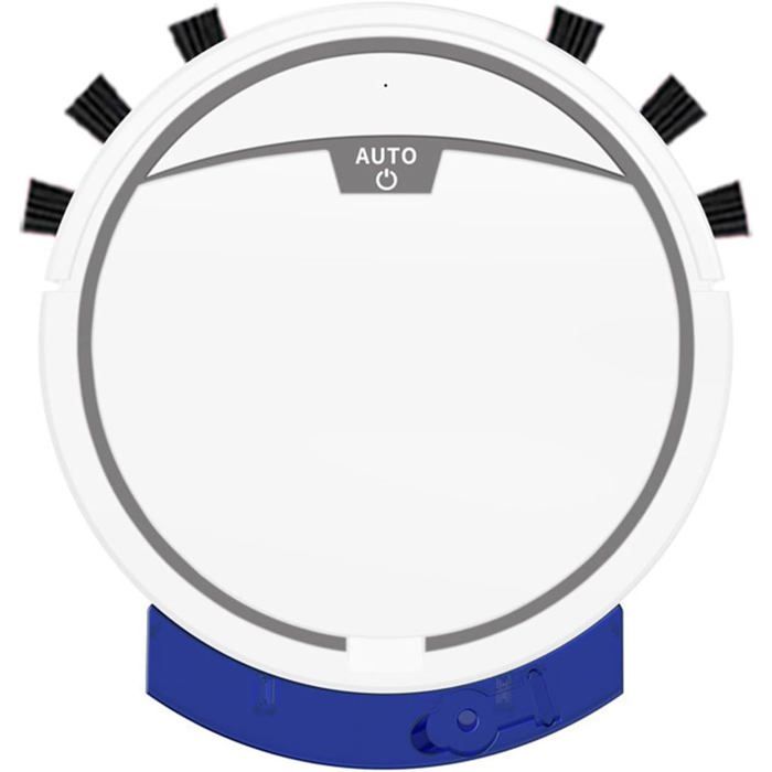 Aspirateur robot fin contrôle WiFi silencieux adapté poils animaux tapis sols dimensions optimisées