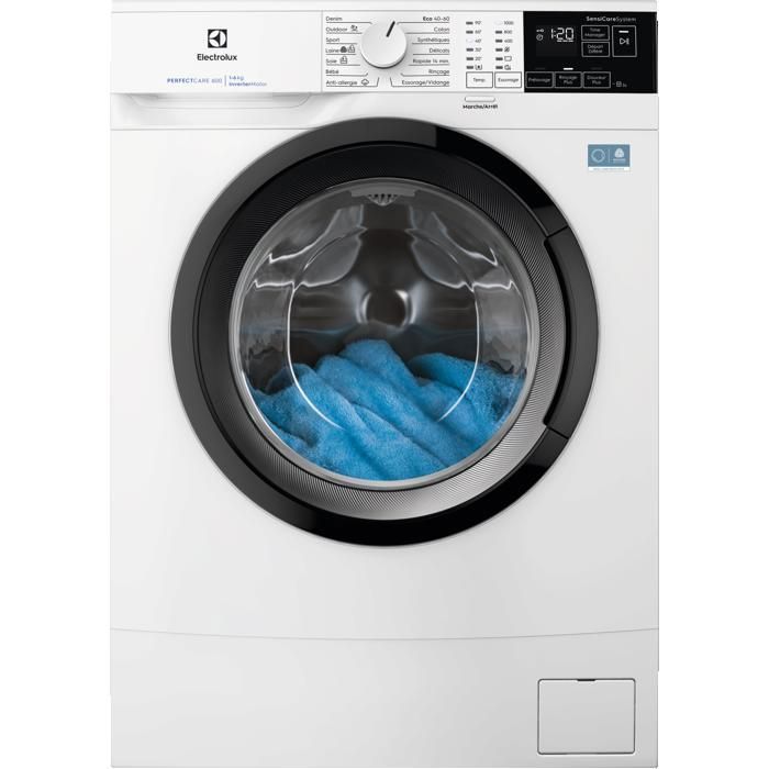 Lave linge hublot Slim Pose libre PerfectCare 600 6 kg ELECTROLUX EW6S1064NA Classe A