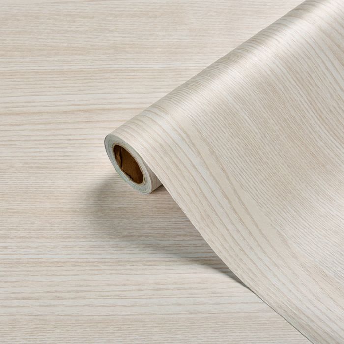 Papier Peint Bois Papier 60x500cm Adhésif pour Meuble Bois pour Porte Table Cuisine Chambre Bureau Papier Adhésif Décoratif B