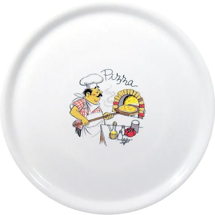 Assiette à pizza - HENDI - Spéciale - Décorée - Ø 330 mm - Lot de 6