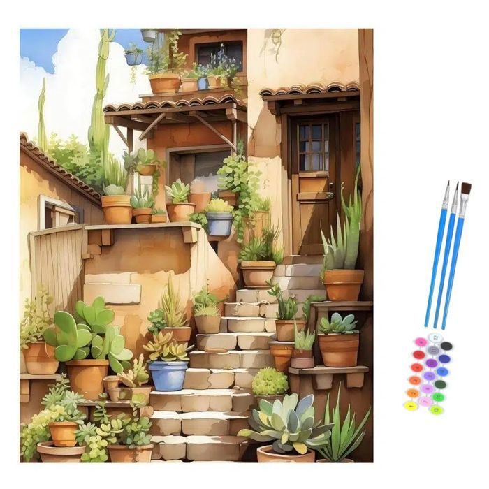 Paysage Peinture par Numero Adulte 40x50cm Sans Cadre Kit de Peinture