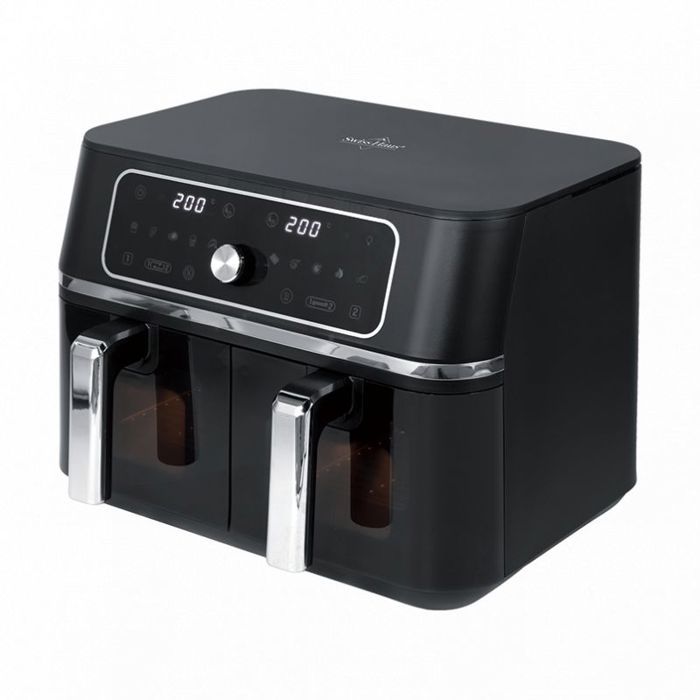 Friteuse à air chaud Air fryer 9L Double panier Basel Premium Collection Noir Swiss Haus SH-AF2309 - Swiss haus