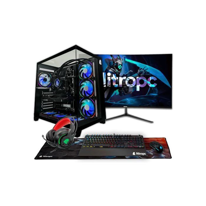 Tour dordinateur - NITROPC - R5 8400F/RX9060XT - Ryzen 5 8400F - RX 9060 XT 16 Go - 32 Go DDR5 6000MHz 1 To NVMe