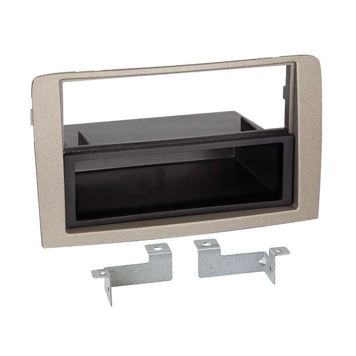 Adaptateur de façade 2-DIN pour avec vide poche Lancia Musa 2004 > anthracite