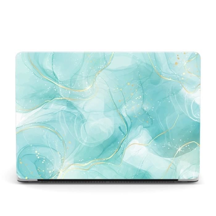 Skin MacBook Pro Retina 13 - Marbre Bleu Cristal Glace - Itsaskin - Vinyle
