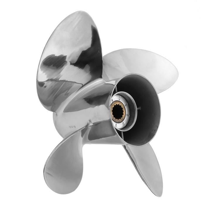 Hélice de bateau RC 35 mm haute performance 2 pales en alliage d'aluminium pour FeiLun FT016 FT007 FT012 FT009 FT011 FT010 FT016 UDI Corpe RC Boats Durable et léger, pièce de (Argent