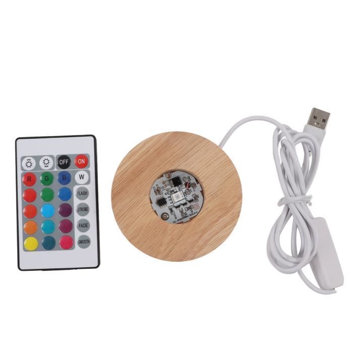 Jenngaoo Base de Lumière LED, 8cm de Base d'Affichage de
