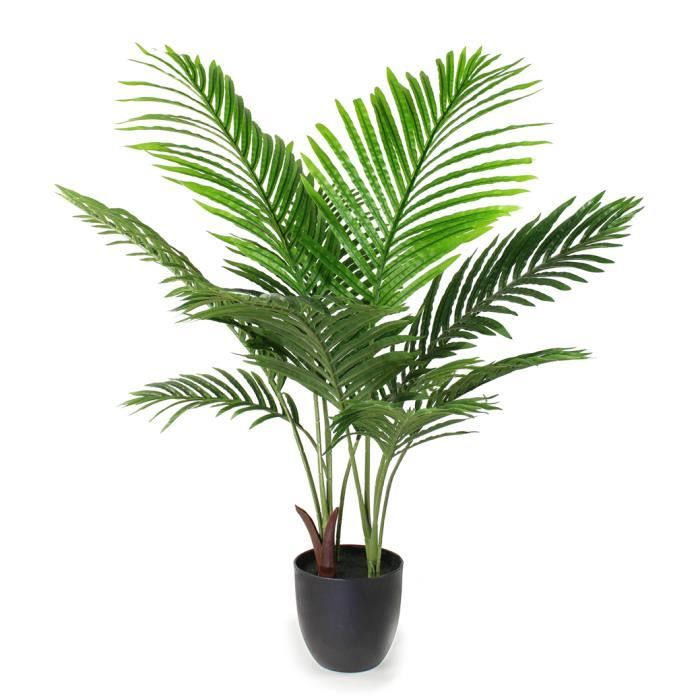 Palmier Artificiel. Plante Artificielle de 90 cm en Pot. Plante