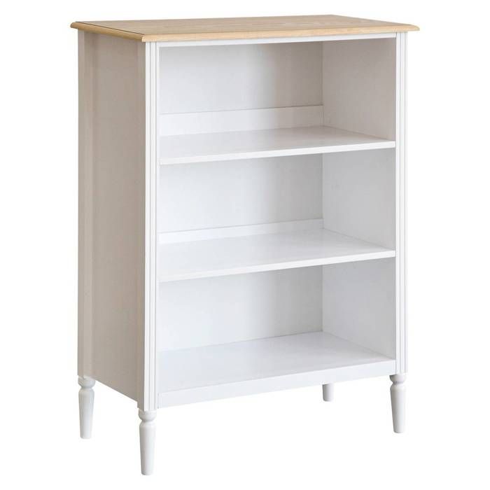 Atmosphera Etagère 3 Compartiments Tara Blanc 90x40x32cm - Meuble Rangement Enfant MDF