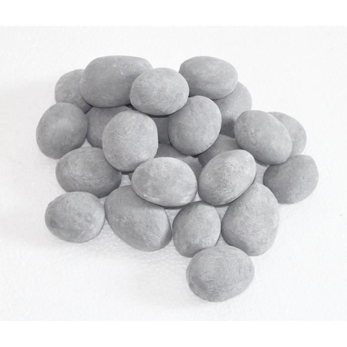 VEVOR Galets En Céramique Pour Cheminée à Gaz, Lot De 30, Pierres De