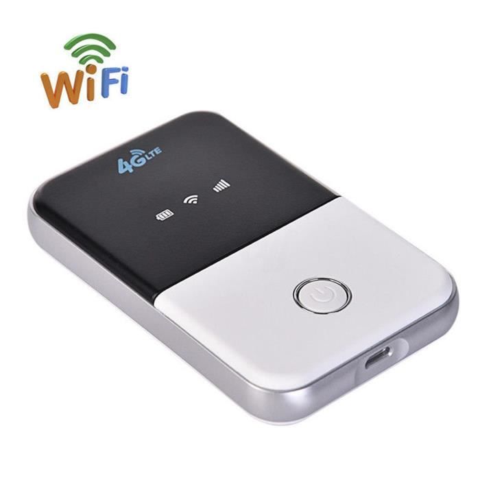Grande Batterie Routeur Portable avec Prise en Charge de la Carte SIM 3G netowork Modem Portable 3G WiFi routeur WiFi de Poche 42Mbps Blanc 