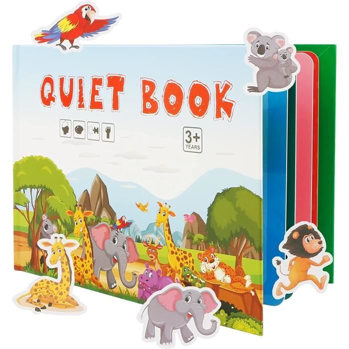 Quiet Book Busy Board,Livre en feutre 3D Montessori Toy Activity Boards  Livres de bébé Soft Books Livre en tissu souple 1, 2 à 3 ans - Cdiscount  Jeux - Jouets