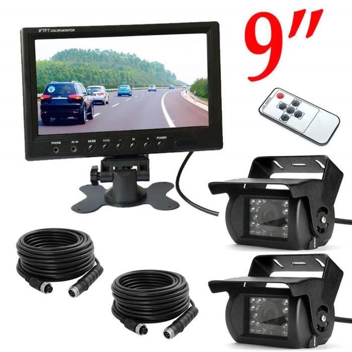 Plaque Immatriculation Grand Angle 170/ degr/és cam/éra cipotziz Kit Appareil photo et /écran de sauvegarde pour voiture 10,9/ cm haute d/éfinition TFT LCD Moniteur