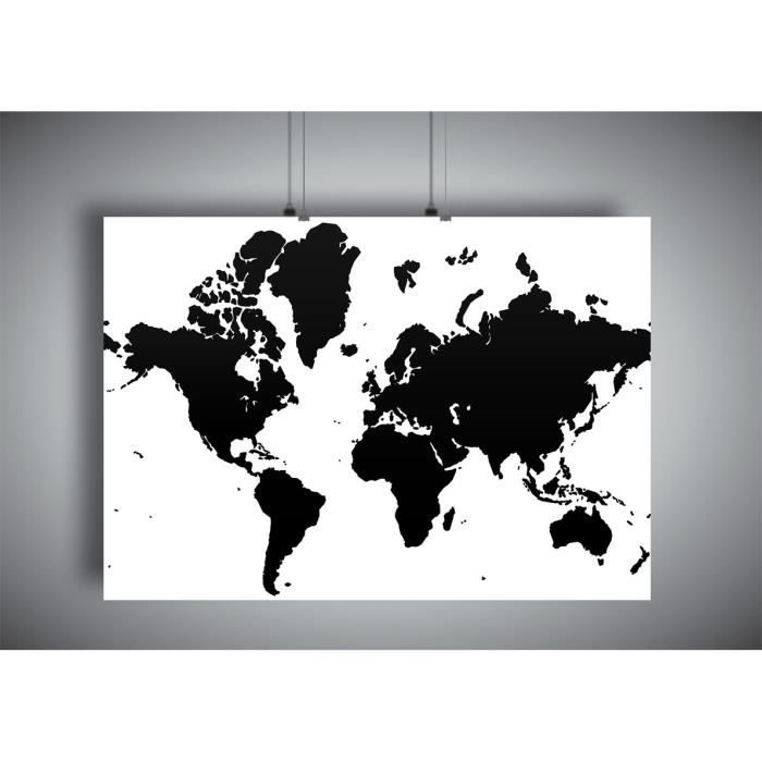 Poster Carte Du Monde World Map Home Deco Wall Art A3 42x297cm