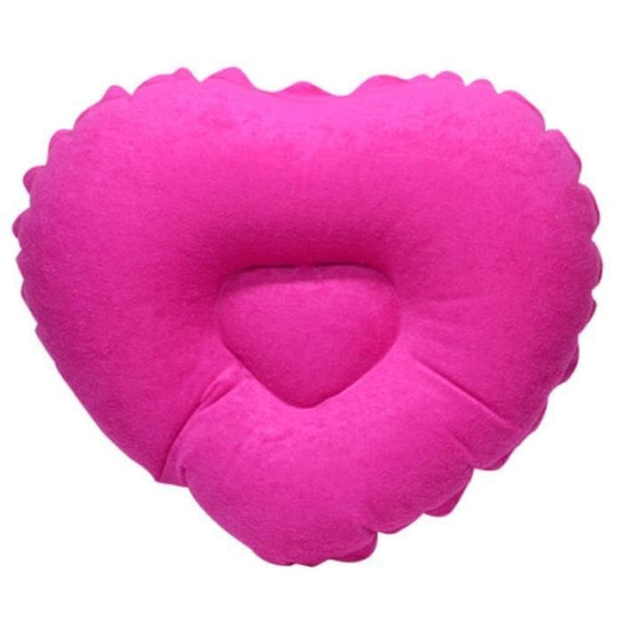 Coeur Oreiller de Bain Baignoire Spa Bath Pillow PVC Coussin Gonflable