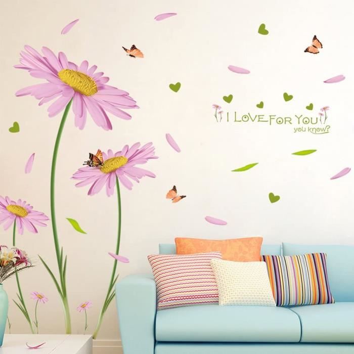 Décoration Murale Papillon œil Violet, Slogan Exquis, Autocollant Mural Diy 98563541