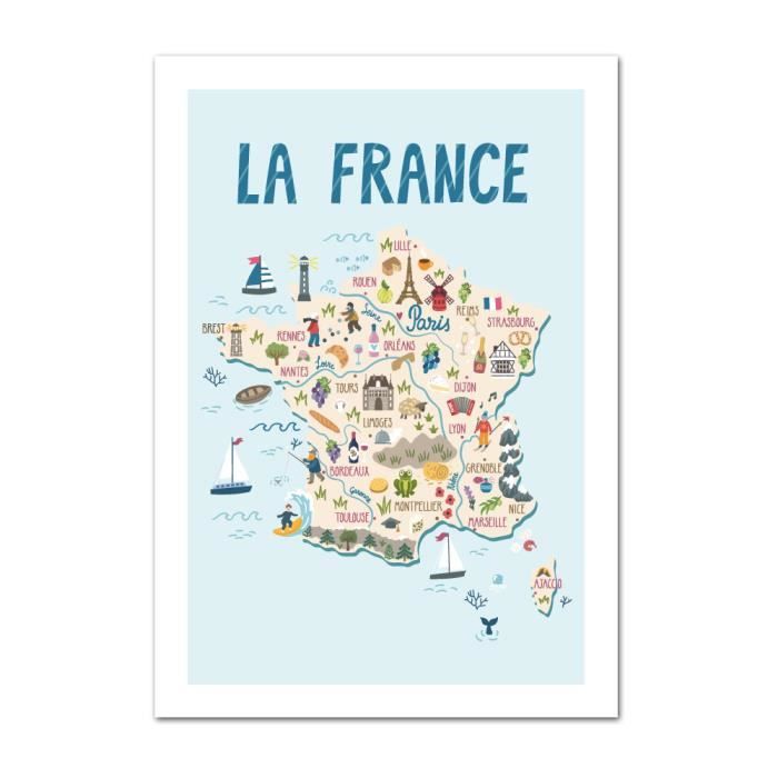 Poster Carte De France Enfant Dimensions 50 X 70 Cm Papier Brillant Achat Vente Affiche Poster Cdiscount Poster Carte De France Enfant Dimensions 50 X 70 Cm Papier Brillant Achat Vente Affiche Poster Cdiscount