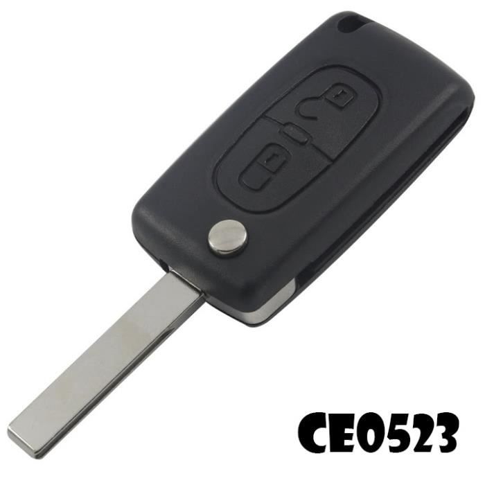 Coque clé plip clef télécommande pour Citroën C2 C3 C1 BERLINGO C3PLURIEL CE0536