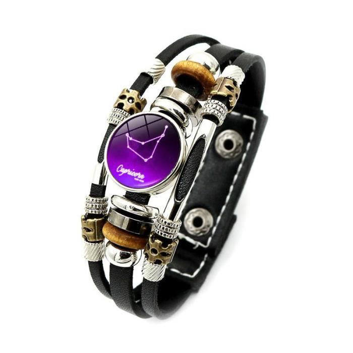 Bracelet Cuir Signe Capricorne main image 1