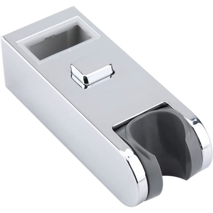 Curseur Barre De Douche, Support Douche à Main Remplaçable, Support Pommeau De Douche 18-25MM à Diamètre Réglable Chrome, Gris,AAFGVC