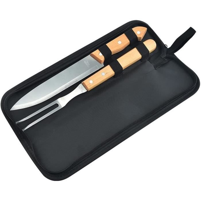 VILDE Untensile De Barbecue 33 Pièces - Acier Inoxydable, Mallette De