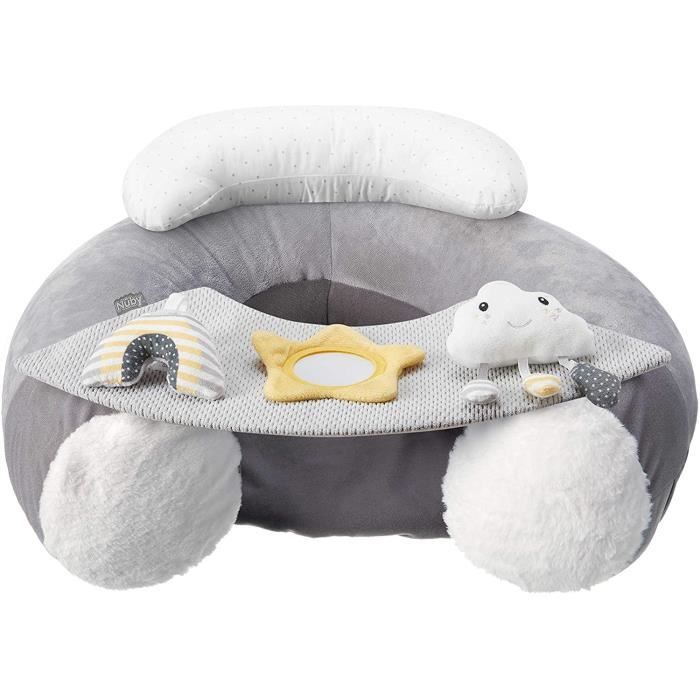 Nuby Sitmeup Siege Bebe Gonflable Avec Plateau Et Jouets Pour Bebe Nuage Et Etoile 138 Cdiscount Puericulture Eveil Bebe