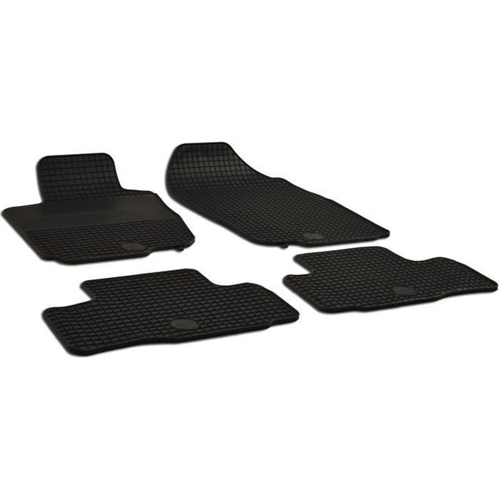 Tapis De Sol Caoutchouc 3D Pour Hummer H3 2005-2010 - Protection Haute Bordure, Antidérapant, Noir, Toutes Saisons - J&J Automotive