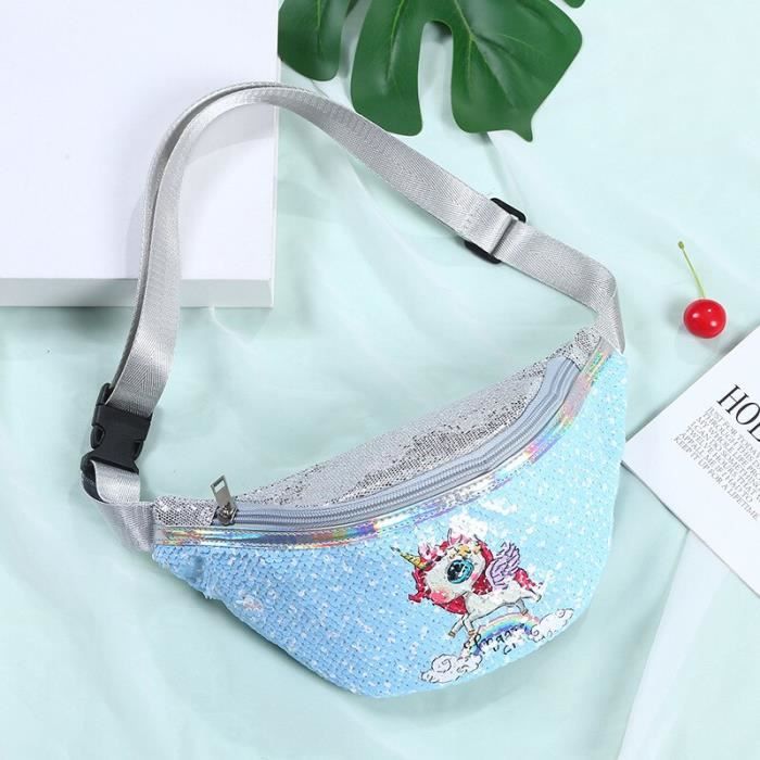 Sac à Main Licorne Pour Filles - Set Bandoulière Peluche Avec Porte-Monnaie Et Pinces | Cadeau Princesse