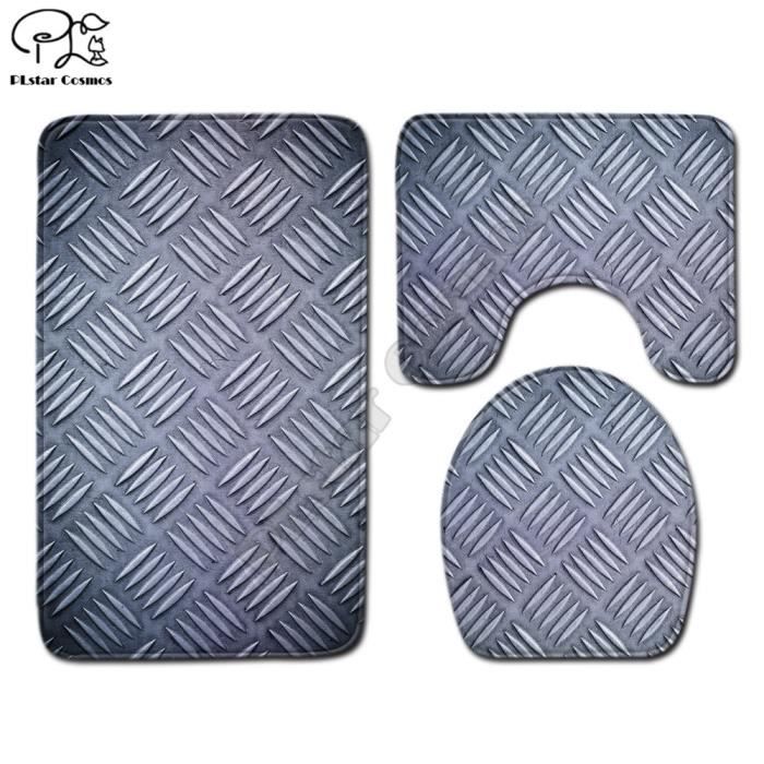 Abattant Wc Dor m tal couleur unie motif 3D imprim salle de bain